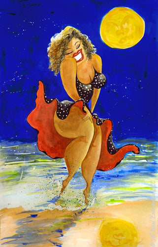 Dancing in the Moonlight Greeting Card