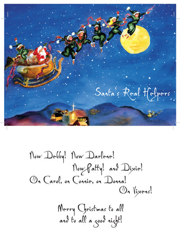 Santa's Real Helpers greeting card